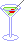 martini with candied cherry