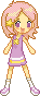 Magical Girl Ellia, who can use her magical barette to turn into Sweet Star Idol Milky Maru