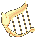 Sailor Mercury's Harp, the starting symbol for her final attack 'Mercury Aqua Rhapsody'