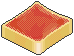 A slice of shoku-pan with raspberry jam